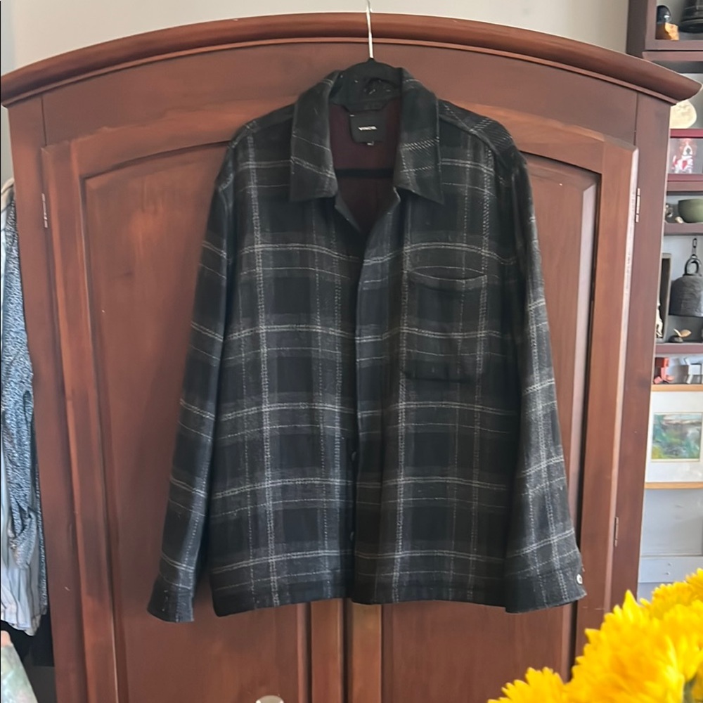 Men's Black Plaid Jacket